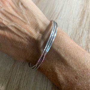Sterling silver bangle bracelet